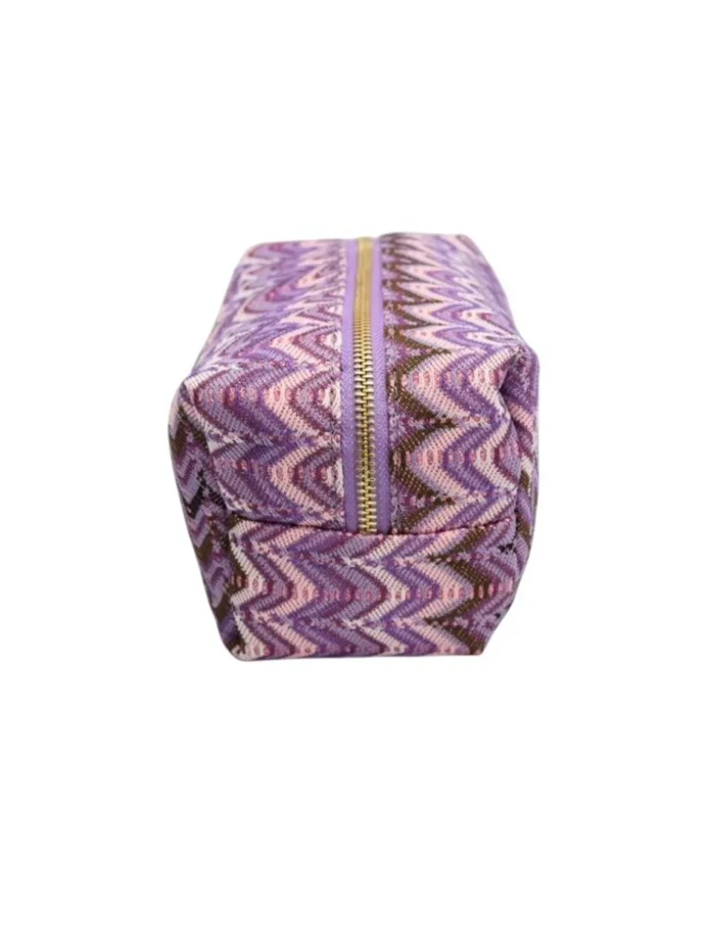 3 Chevron Pattern Toiletry Bags Travel Cosmetic Pouches Zippered Rectangular